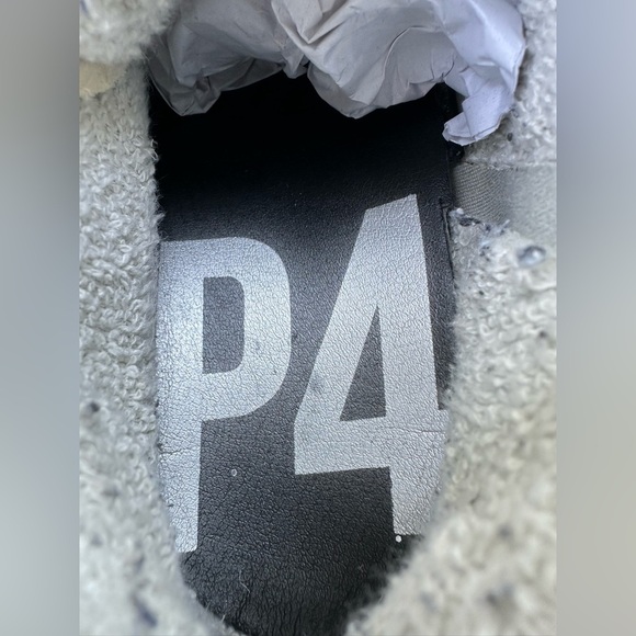 P448 Women’s 38 Picasso Silver Glitter Hi Top U CAN SURF LATER Star Snakeskin - Picture 6 of 16